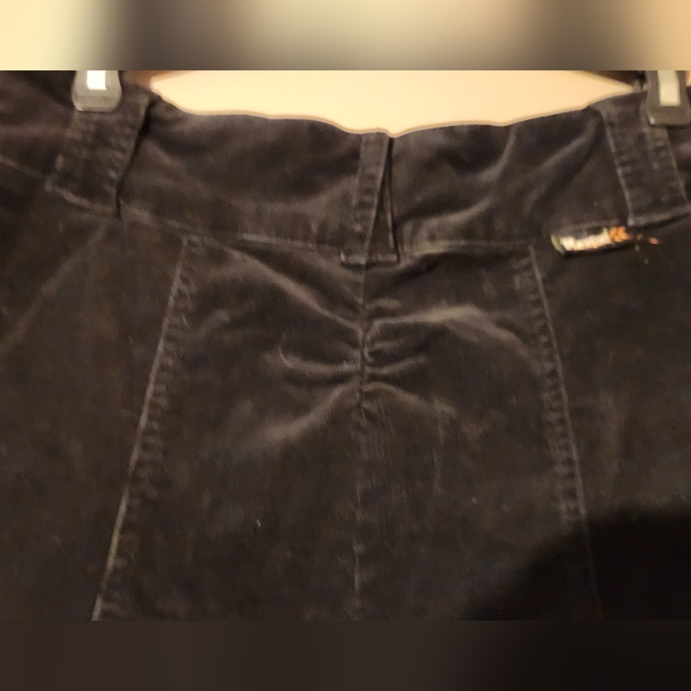 Rewind Black A-Line Corduroy Knee-Length Skirt Sz 5 EUC Countrycore - Picture 6 of 11